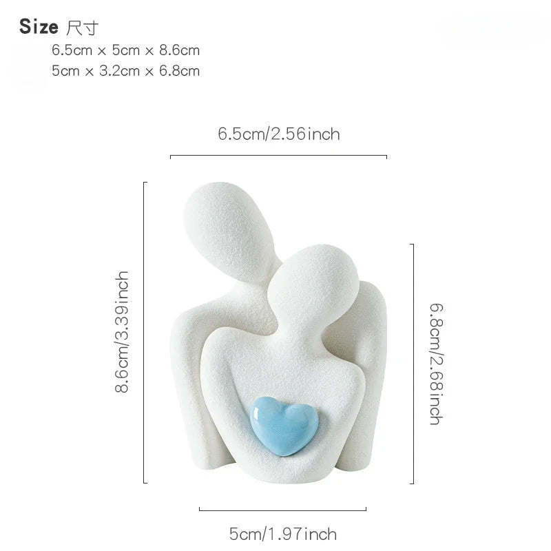 Nordic Abstract Couple Statue β Elegant Home Accessories for Modern Interior Design Accents | Free Worldwide Shipping!