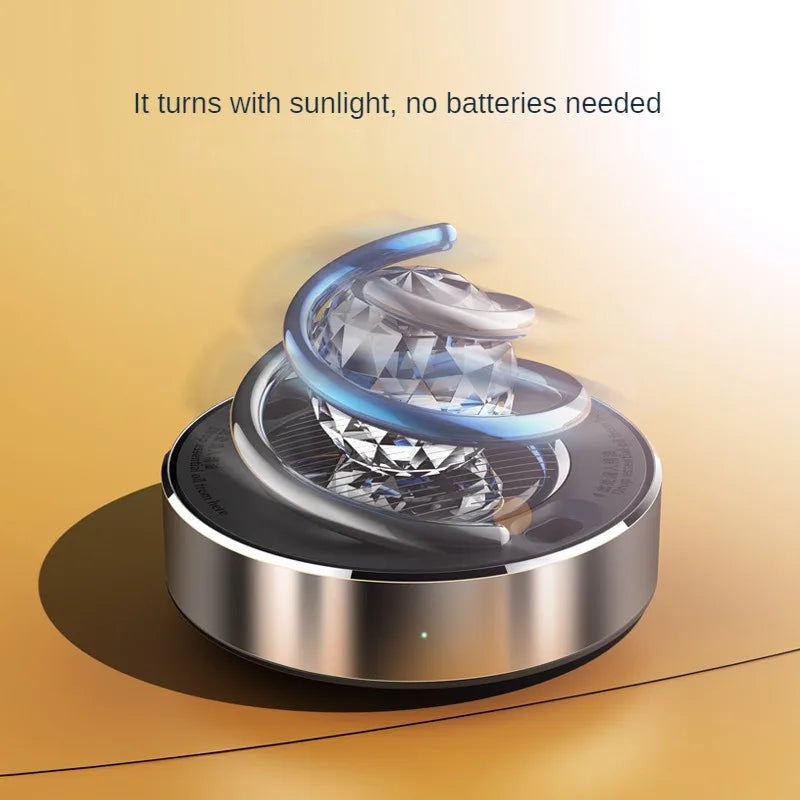 Car Air Freshener Creative Solar Rotation Perfume Diffuser โ Lasting Fragrance & Stylish Interior Design Accent | Home Accessories On Sale!