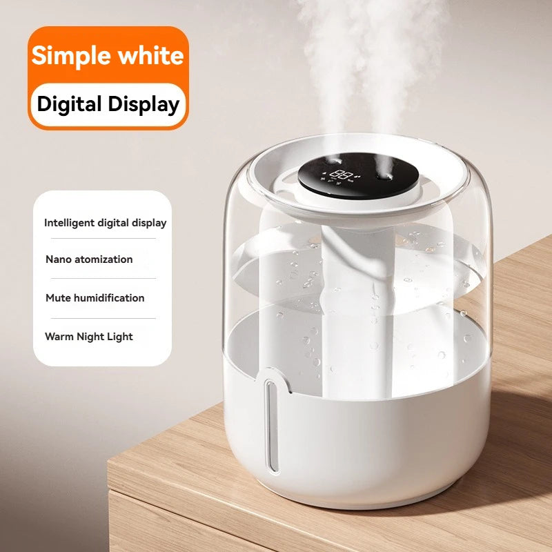 Xiaomi 6.8L Humidifier | Quiet USB Double Spray for Bedroom & Home Accessories - Perfect for Interior Design Accents