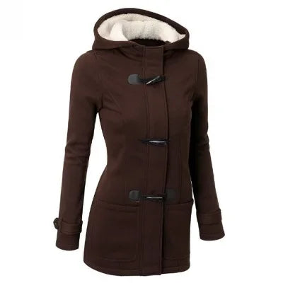 Wish Amazon New Hooded Classic Cotton Jacket Zipper Women's Top Coat Stylish Fashion Parkas In Various Colors