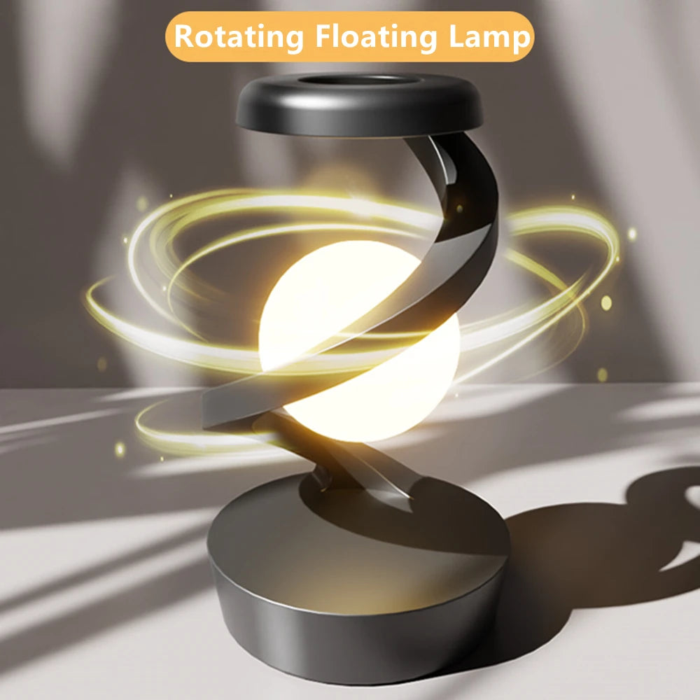 Elevate Your Space with the Creative Rotating Floating Table Lamp