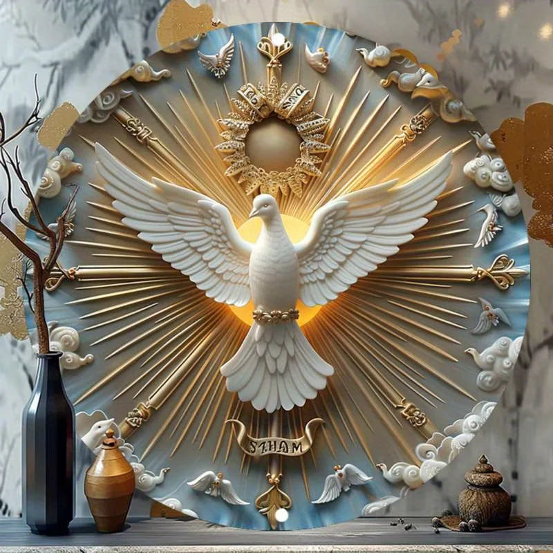 Christ the Spirit Dove Wall Art Home Decor Sale Panel Art Home Accessories Home Art Interior Design Accents Cut Cost of Living Effectively