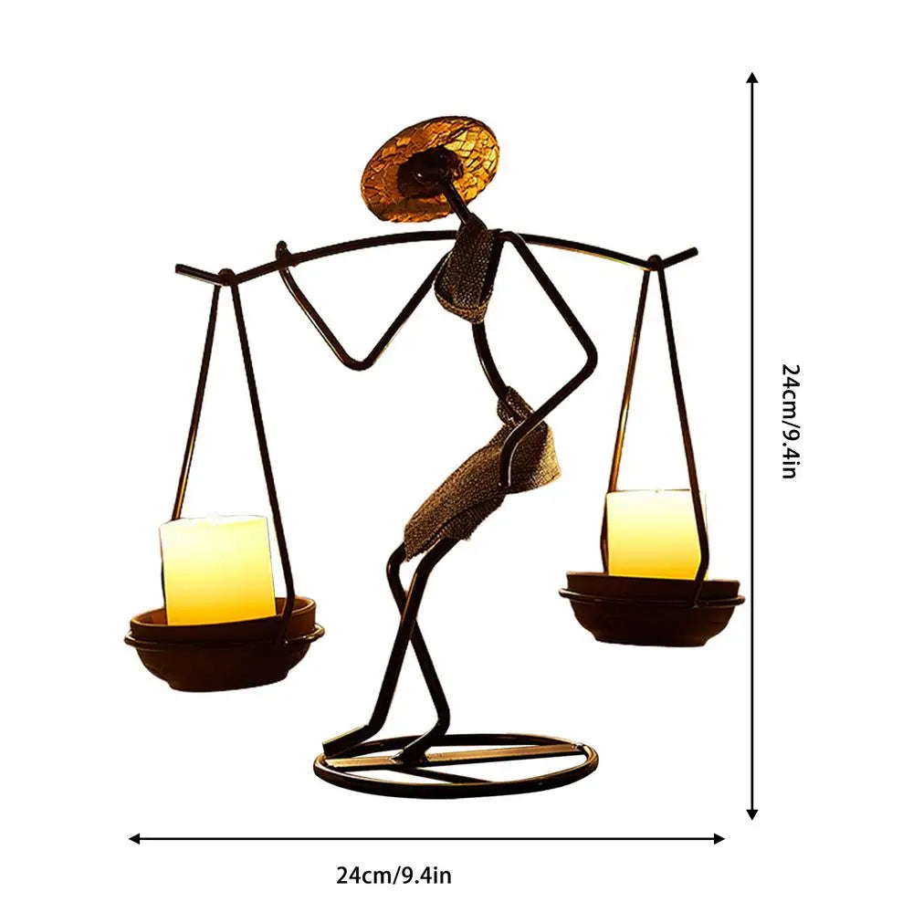 Transform Your Home with Unique Creative Iron Candle Holder - Perfect Home Decor for Sale | Free Shipping Worldwide!