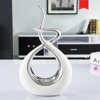Modern European Ceramic Lover Figurines β Elegant Home Accessories for Artful Living