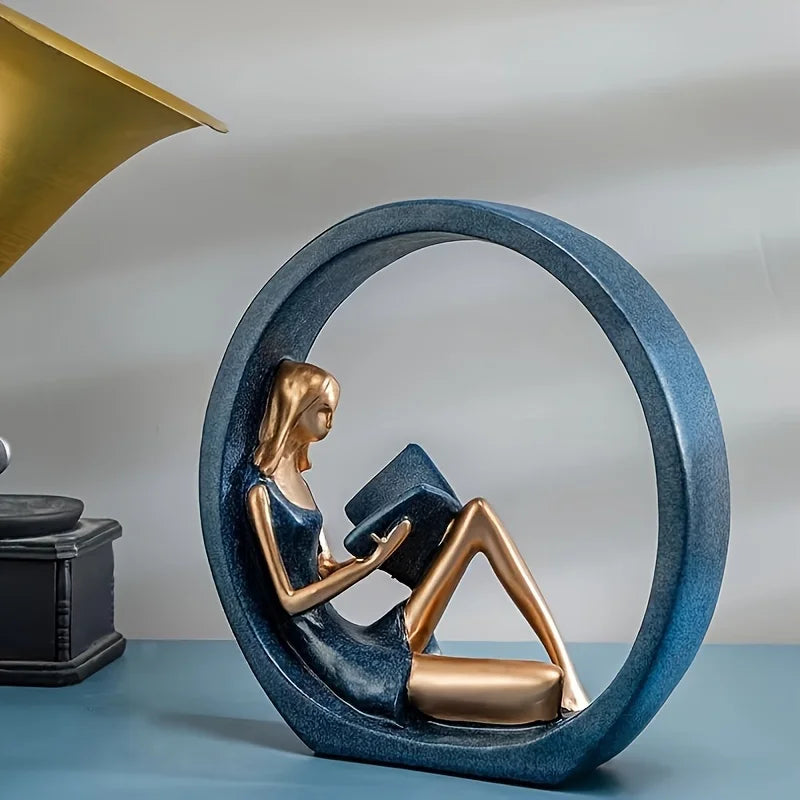 Best Home Accessories Sale β Modern Resin Yoga Reading Girl Sculpture for Elegant Home Decor β Home Art & Interior Design Accents