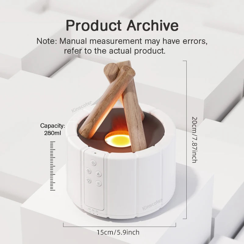Transform Your Space with the Kinscoter Simulated Flame Aroma Diffuser: A Home Accessories Essential