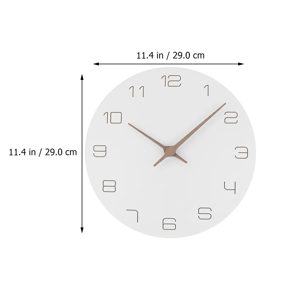 Artistic Wooden Wall Clock | Elegant Home Decor for Living Rooms