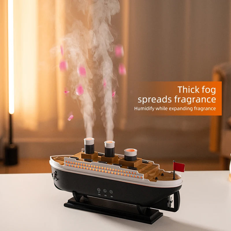 Retro Ship Aroma Diffuser Air Humidifier for Home Decor Sale Interior Design Accent Home Art Panel Art Home Accessories