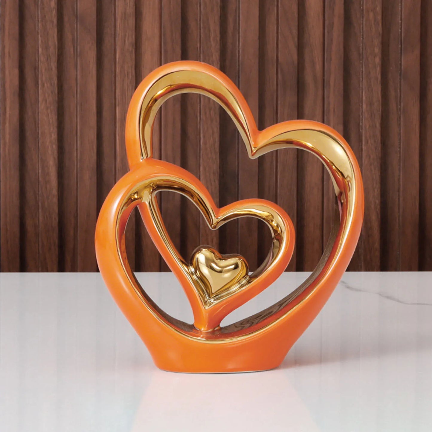 Home Accessories Sale | Elegant Ceramic Heart Ornament for Interior Design | Free Shipping Worldwide