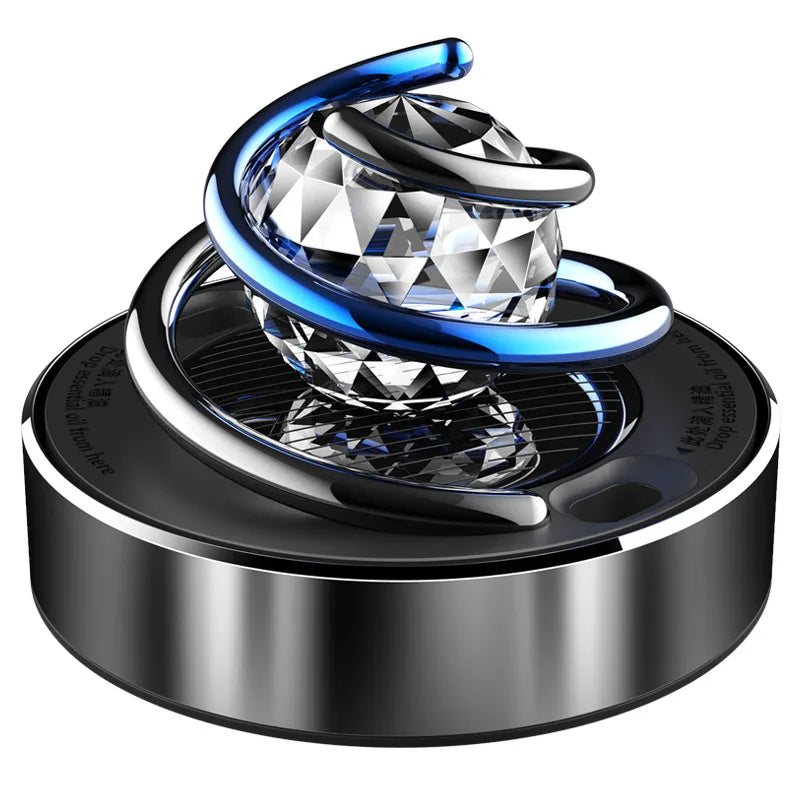 Car Air Freshener Creative Solar Rotation Perfume Diffuser โ Lasting Fragrance & Stylish Interior Design Accent | Home Accessories On Sale!