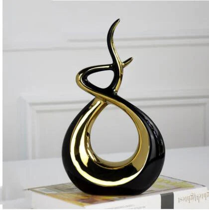 Modern European Ceramic Lover Figurines β Elegant Home Accessories for Artful Living