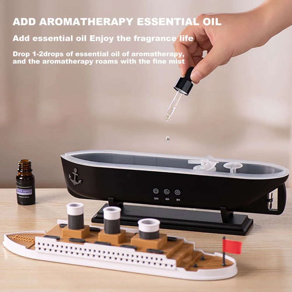 Retro Ship Aroma Diffuser Air Humidifier for Home Decor Sale Interior Design Accent Home Art Panel Art Home Accessories