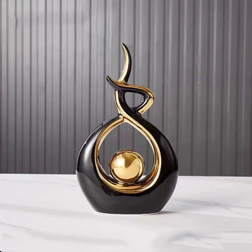 Modern European Ceramic Lover Figurines β Elegant Home Accessories for Artful Living