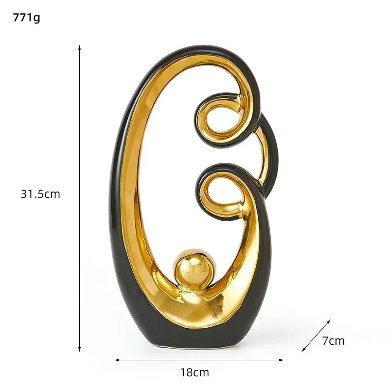 Modern Abstract Ceramic Sculpture – Luxury Nordic Home Decor Ornaments | Perfect Home Accessories for Sale | Up to 70% OFF + Free Shipping Worldwide!
