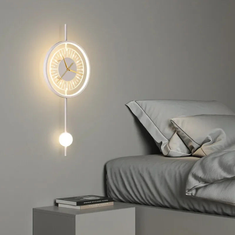 Illuminate & Elevate Your Space with the Modern LED Wall Lamp Clock β A Fusion of Functionality & Style!