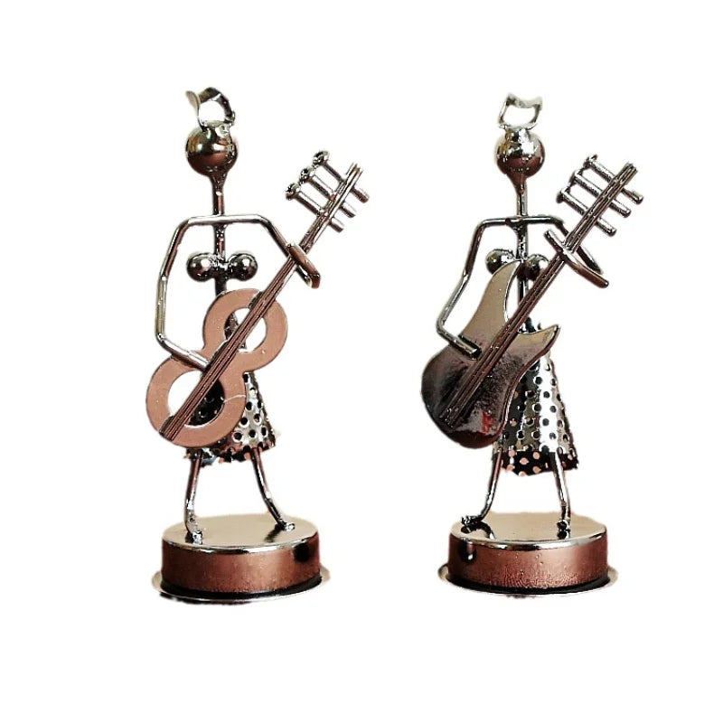 Iron Musician Band Metal Craft Set โ Stylish Home Accessories for Interior Design Accents