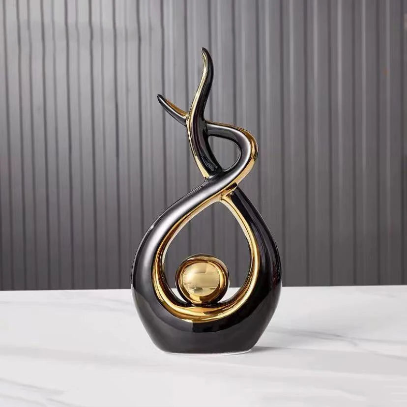 Modern European Ceramic Lover Figurines β Elegant Home Accessories for Artful Living