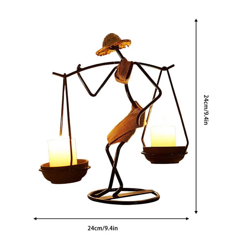 Transform Your Home with Unique Creative Iron Candle Holder - Perfect Home Decor for Sale | Free Shipping Worldwide!
