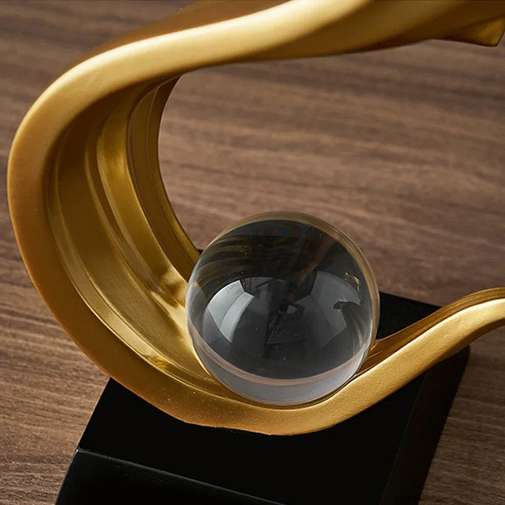 Elevate Your Space with Modern Resin Crystal Ball Ornament β A Timeless Home Accessory