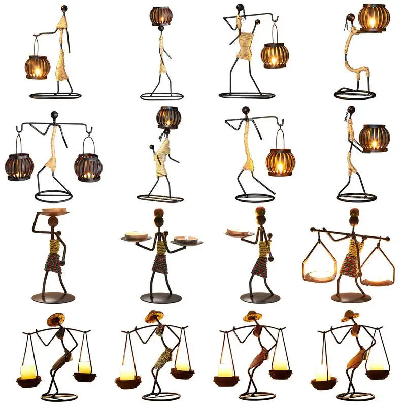 Transform Your Home with Unique Creative Iron Candle Holder - Perfect Home Decor for Sale | Free Shipping Worldwide!