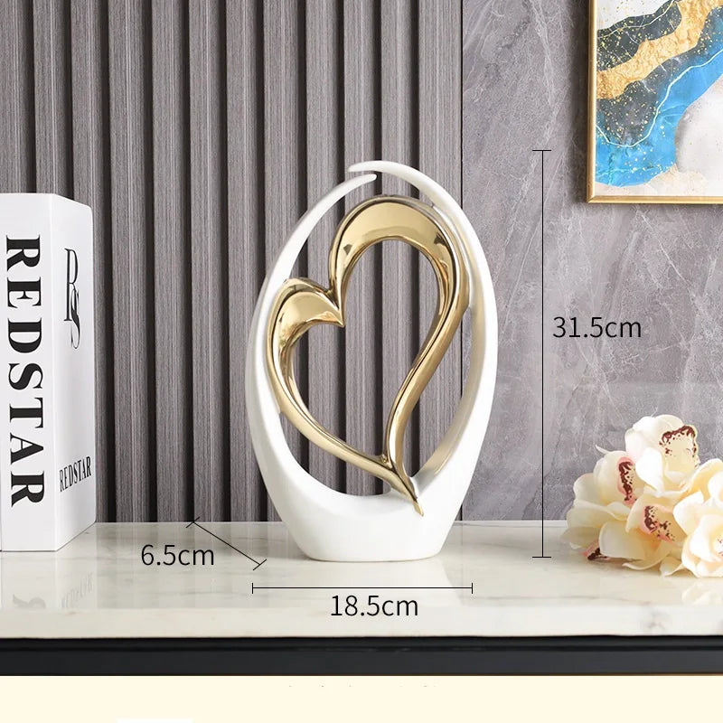 Modern Ceramic Love Decoration β Elegant Home Accessories for Stylish Living Spaces | Home Decor Sale