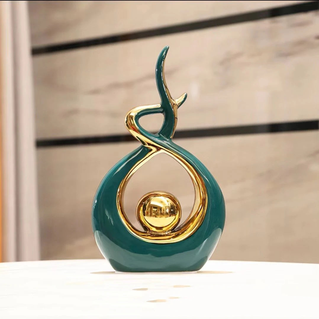 Modern European Ceramic Lover Figurines β Elegant Home Accessories for Artful Living