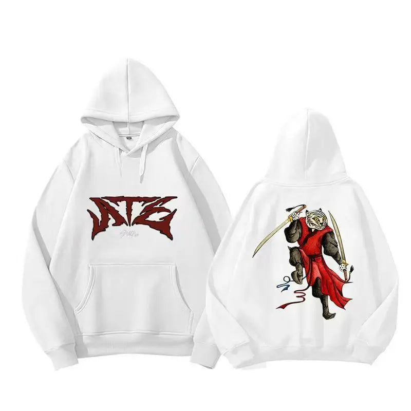 stray kids album returns to ATE text logo song wear men and women print comfortable hoodie hoodie explosion trend