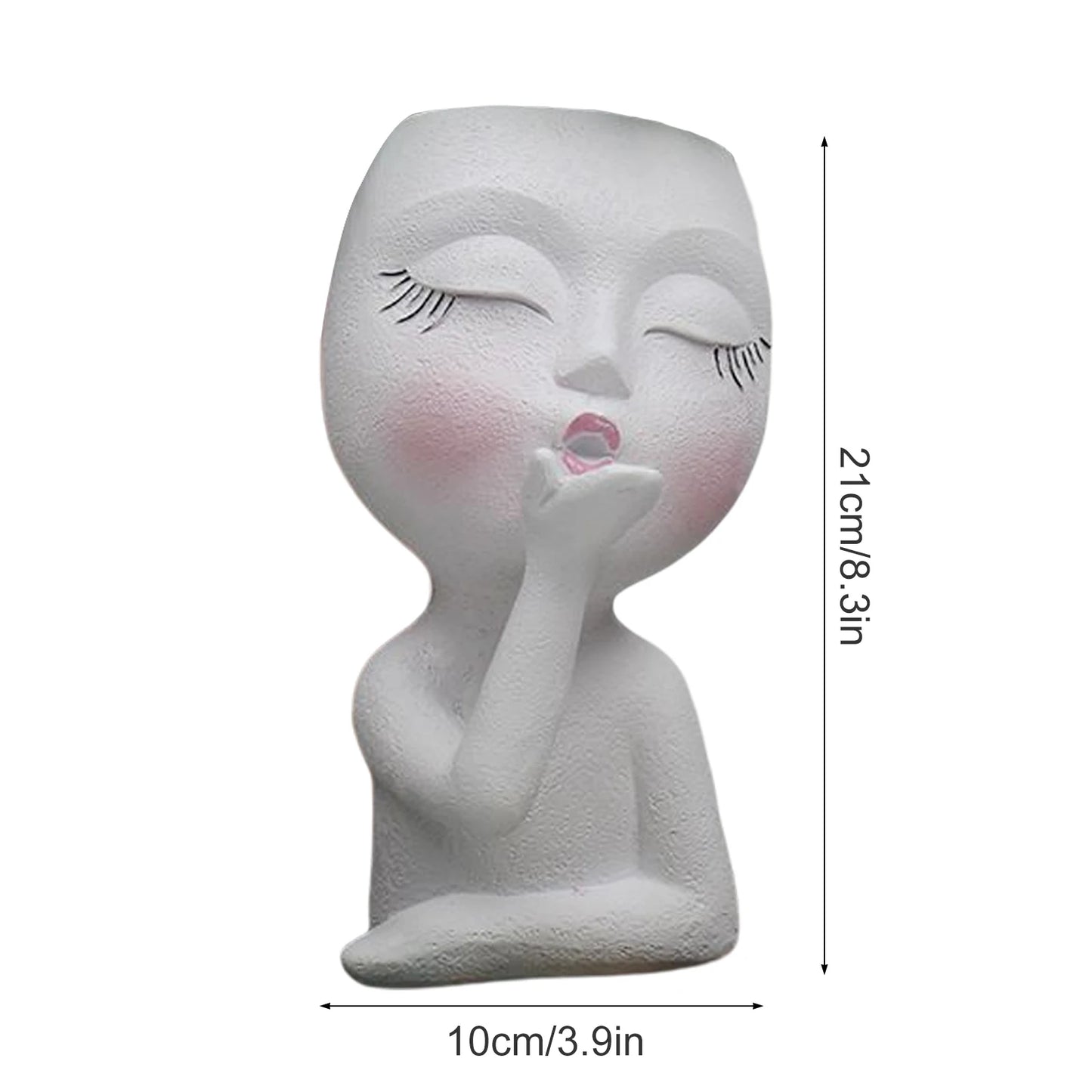 Girls Face Head Flower Planter β Unique Home Accessories for Elegant Interior Design Accents | Free Shipping Worldwide!