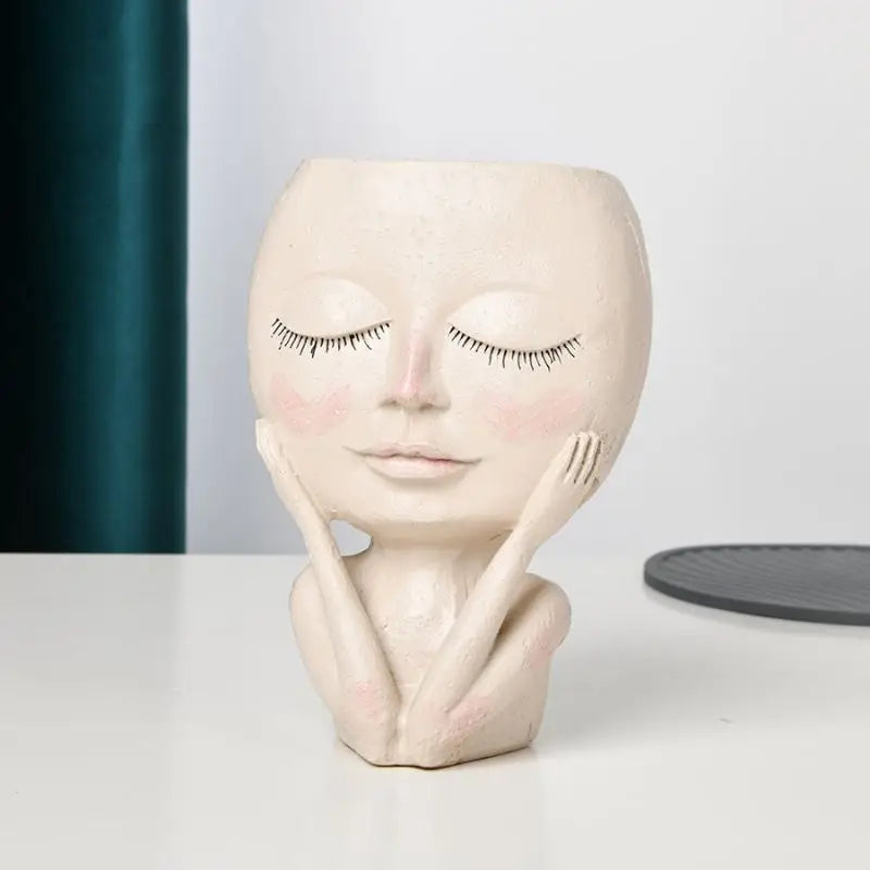 Creative Girl Face Vase | Modern Home Accessories | Home Decor Sale โ Free Shipping Worldwide
