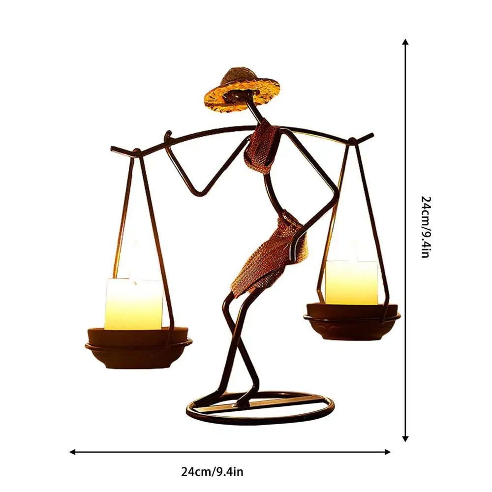 Transform Your Home with Unique Creative Iron Candle Holder - Perfect Home Decor for Sale | Free Shipping Worldwide!