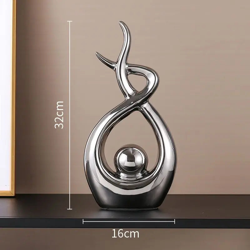 Modern European Ceramic Lover Figurines β Elegant Home Accessories for Artful Living