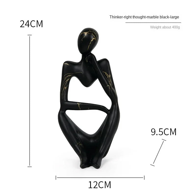 Transform Your Space with Resin Thinker Statue - Abstract Art Home Decor Accents | Free Shipping & Up to 70% Off!
