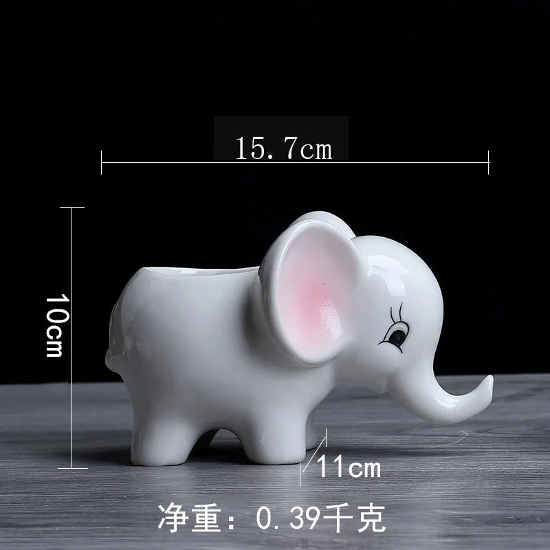 Cute Elephant Ceramic Flowerpots | Adorable Home Accessories | Home Decor Sale β Free Shipping Worldwide