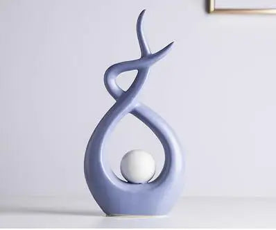 Modern European Ceramic Lover Figurines β Elegant Home Accessories for Artful Living