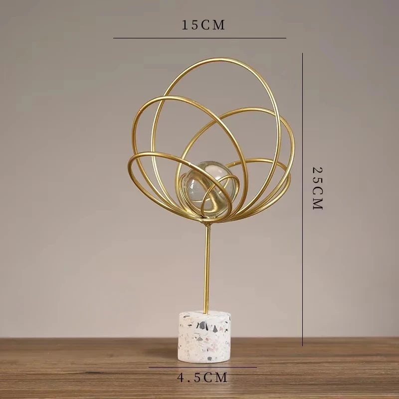 Transform Your Space with Luxury Crystal Ball Art - Modern Aesthetic Home Accessories