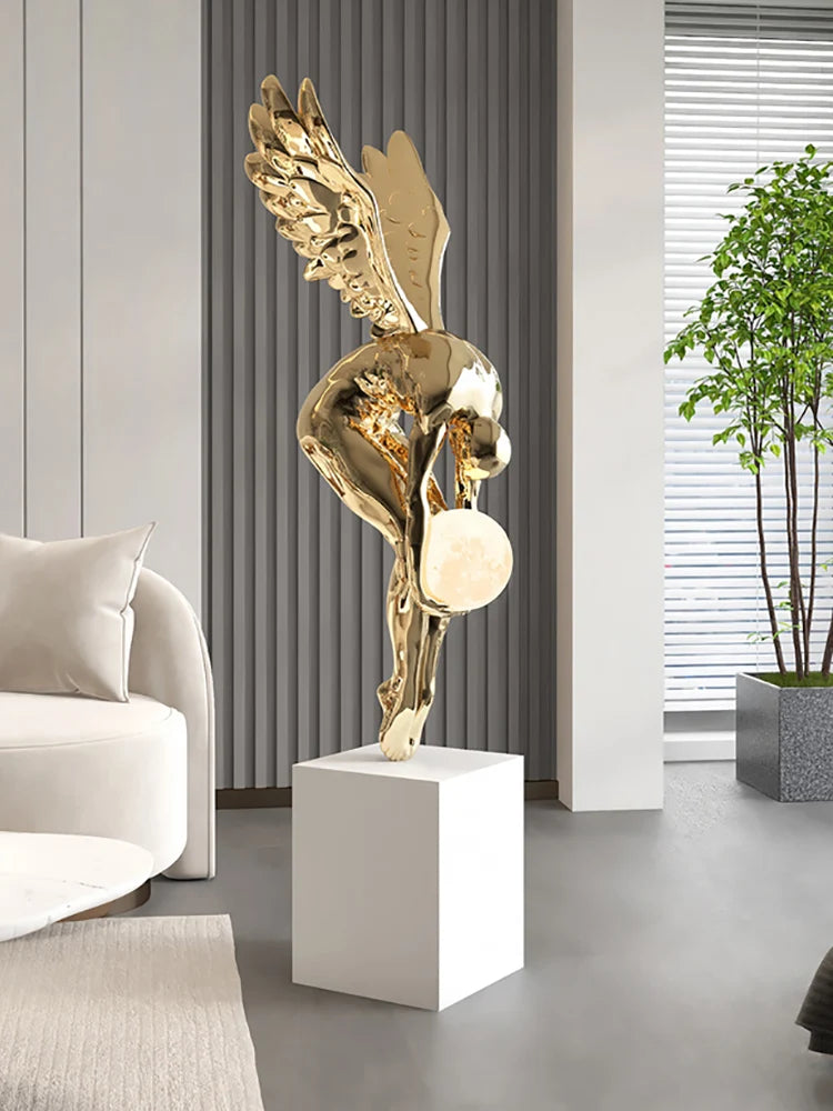 Elevate Your Space with the Abstract Angel Statue β A Modern Masterpiece for Timeless Elegance