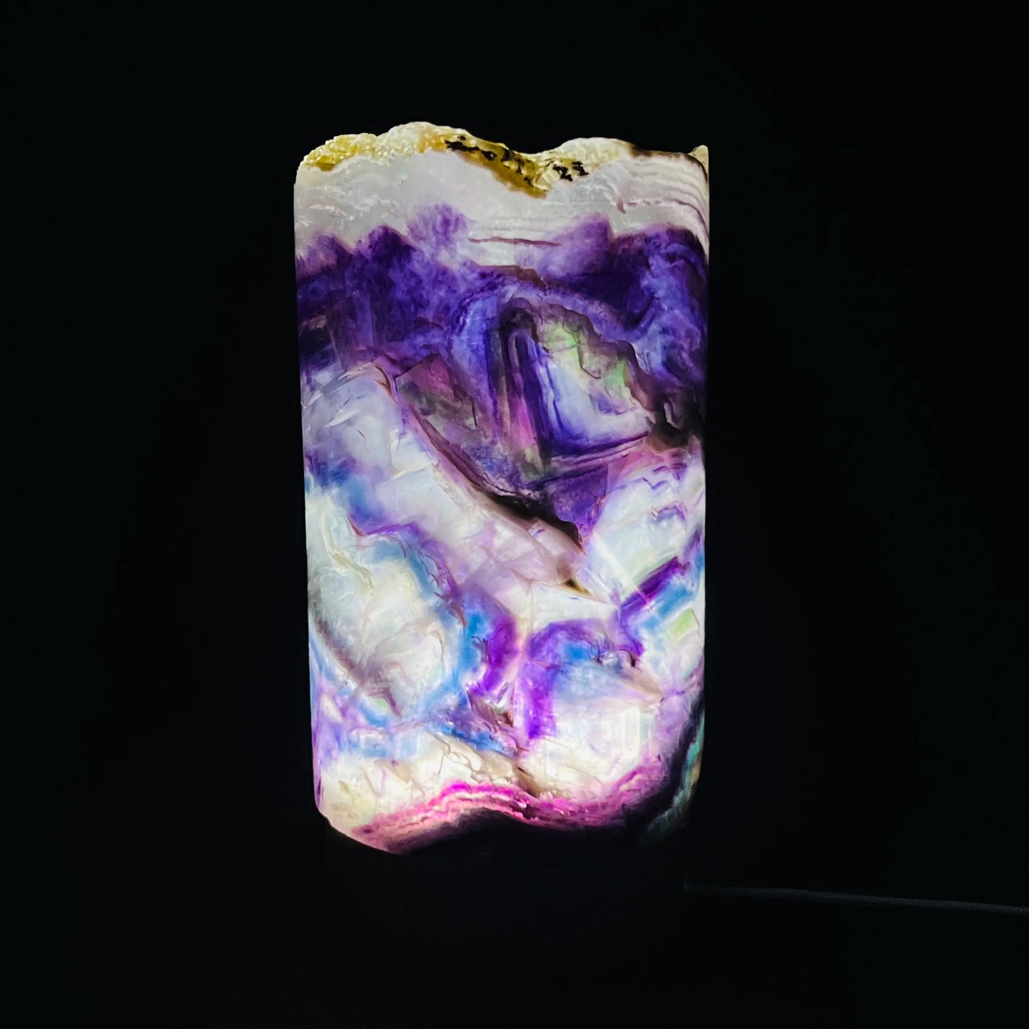 Natural Rainbow Fluorite Lamp for Sale | Home Decor Sale | Interior Design Accents | Modern Panel Art | Free Worldwide Shipping