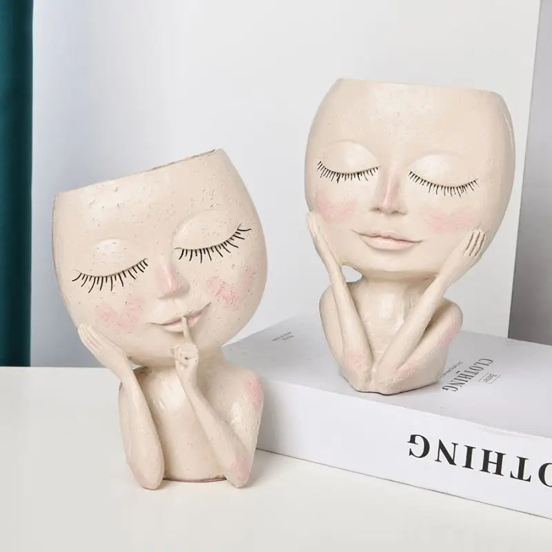 Creative Girl Face Vase | Modern Home Accessories | Home Decor Sale โ Free Shipping Worldwide