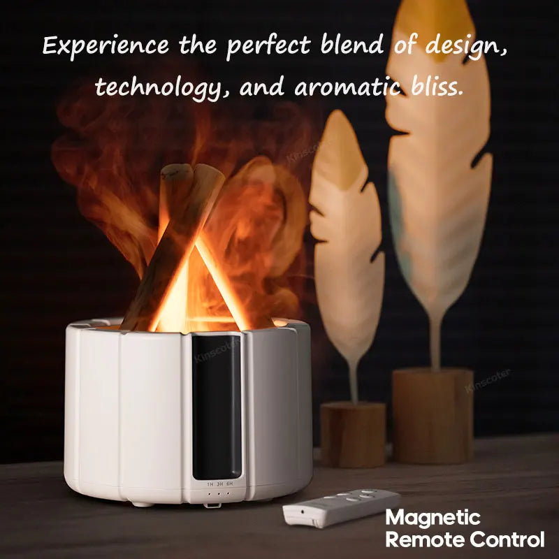 Transform Your Space with the Kinscoter Simulated Flame Aroma Diffuser: A Home Accessories Essential