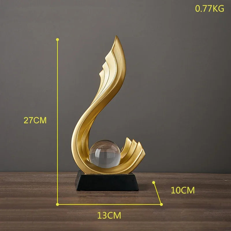 Elevate Your Space with Modern Resin Crystal Ball Ornament β A Timeless Home Accessory