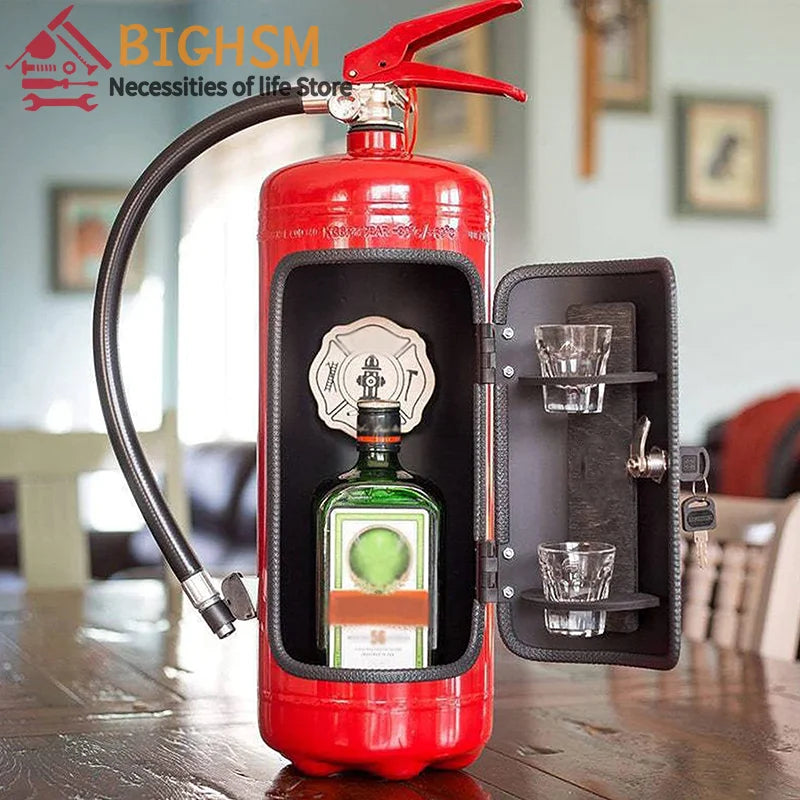 Fire Extinguisher Mini Bar Wine Cabinet – Unique Home Accessories for Stylish Liquor Storage