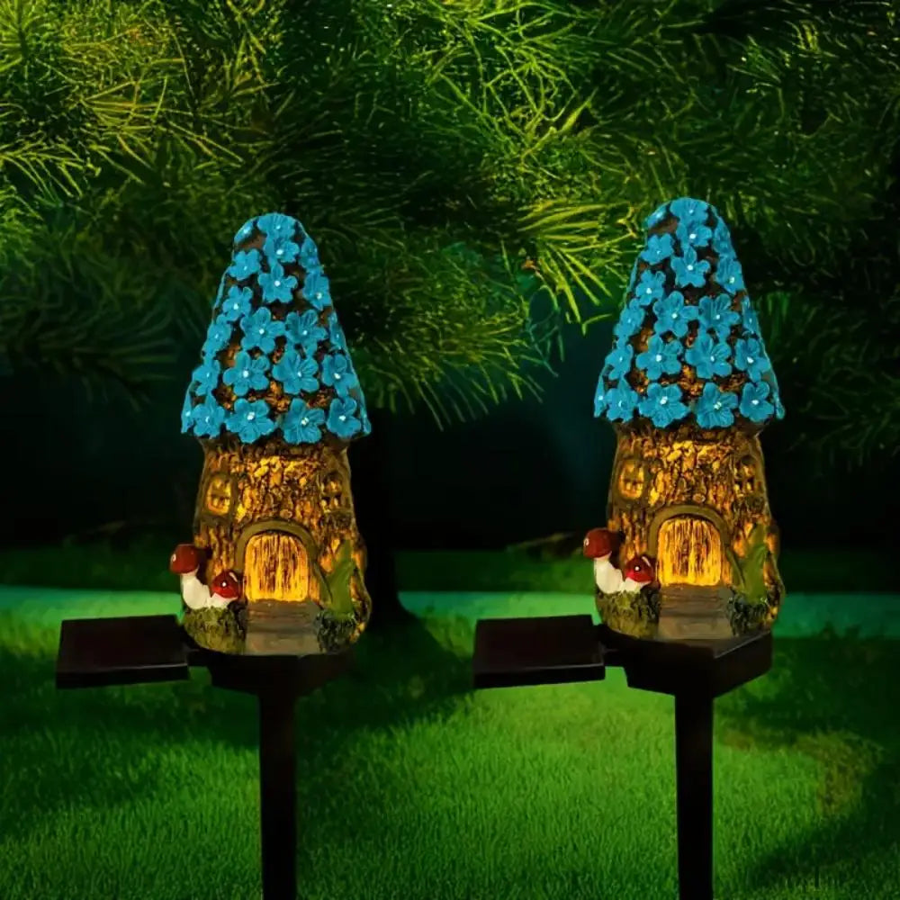 Solar Mushroom House Lights – Waterproof LED Garden Lamps for Lawn & Landscape Decoration