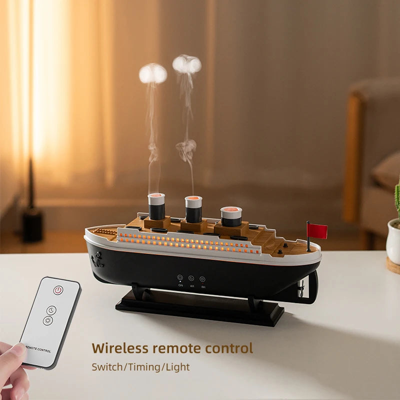 Retro Ship Aroma Diffuser Air Humidifier for Home Decor Sale Interior Design Accent Home Art Panel Art Home Accessories
