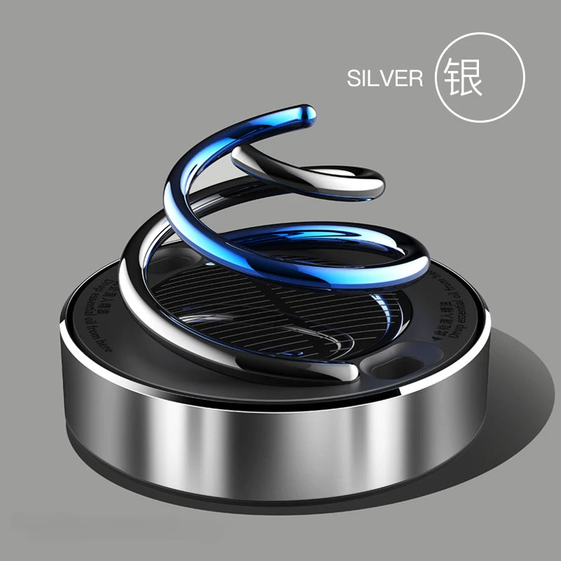Car Air Freshener Creative Solar Rotation Perfume Diffuser โ Lasting Fragrance & Stylish Interior Design Accent | Home Accessories On Sale!