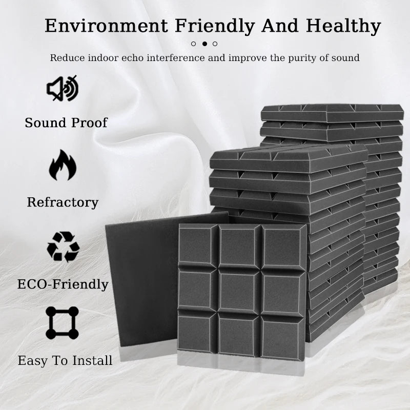 Decorative Acoustic Foam Panels for Soundproofing β Ideal Noise Reduction Solution for Home, Office, and Studio