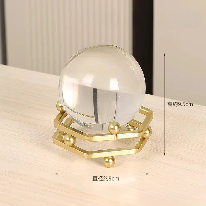 Transform Your Space with Luxury Crystal Ball Art - Modern Aesthetic Home Accessories