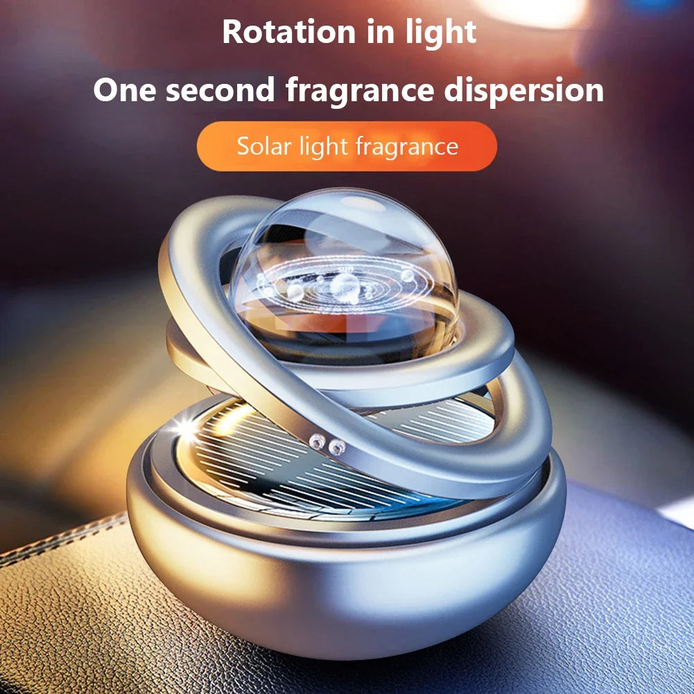 Solar Car Air Freshener | 360Β° Rotation | Auto Interior Home Accessories β Free Shipping Worldwide