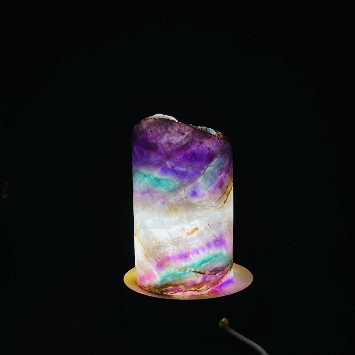 Natural Rainbow Fluorite Lamp for Sale | Home Decor Sale | Interior Design Accents | Modern Panel Art | Free Worldwide Shipping