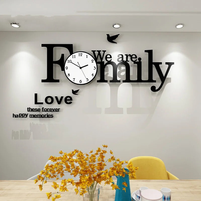 Modern Acrylic Wall Clock | Stylish Home Art & Interior Design Accent
