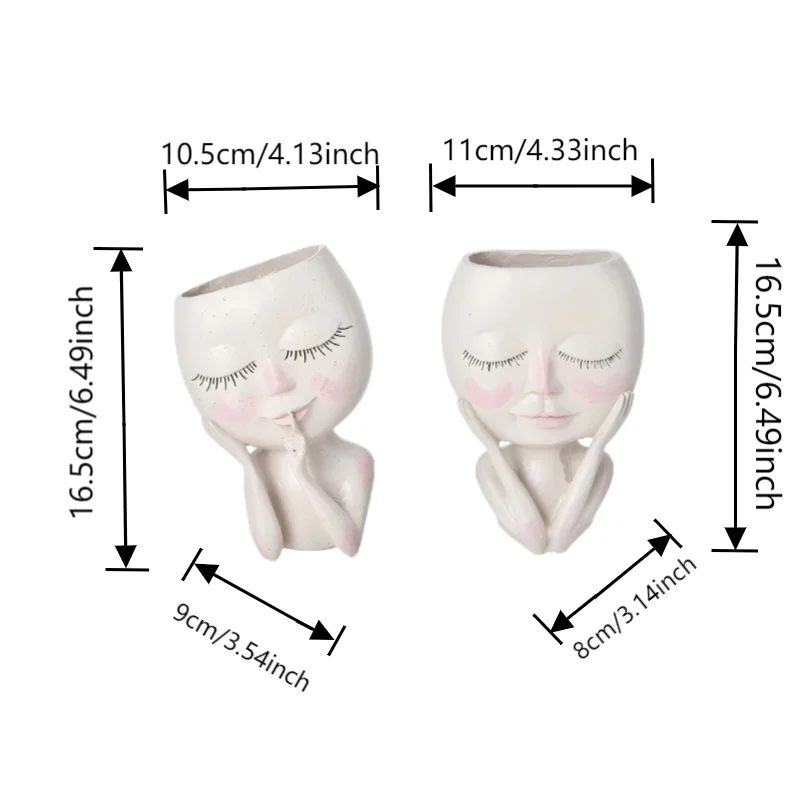 Creative Girl Face Vase | Modern Home Accessories | Home Decor Sale โ Free Shipping Worldwide